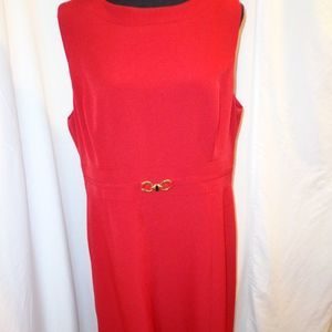 Crimson Colored Shift Dress by Nipon Boutique Size 14